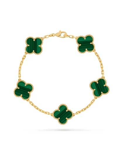 Armband Damen Five-Motif Green Clover