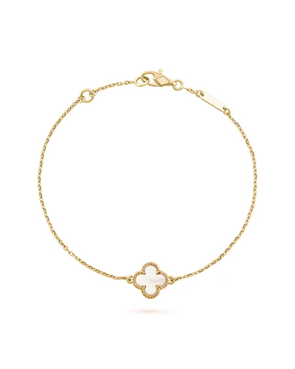 Perlmutt Kleeblatt Armband