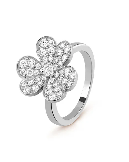 Blumenblütenring Damen Floral Petal Ring
