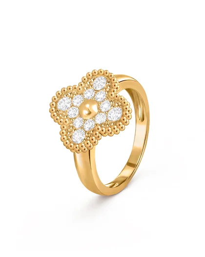 Diamantring Damen Clover